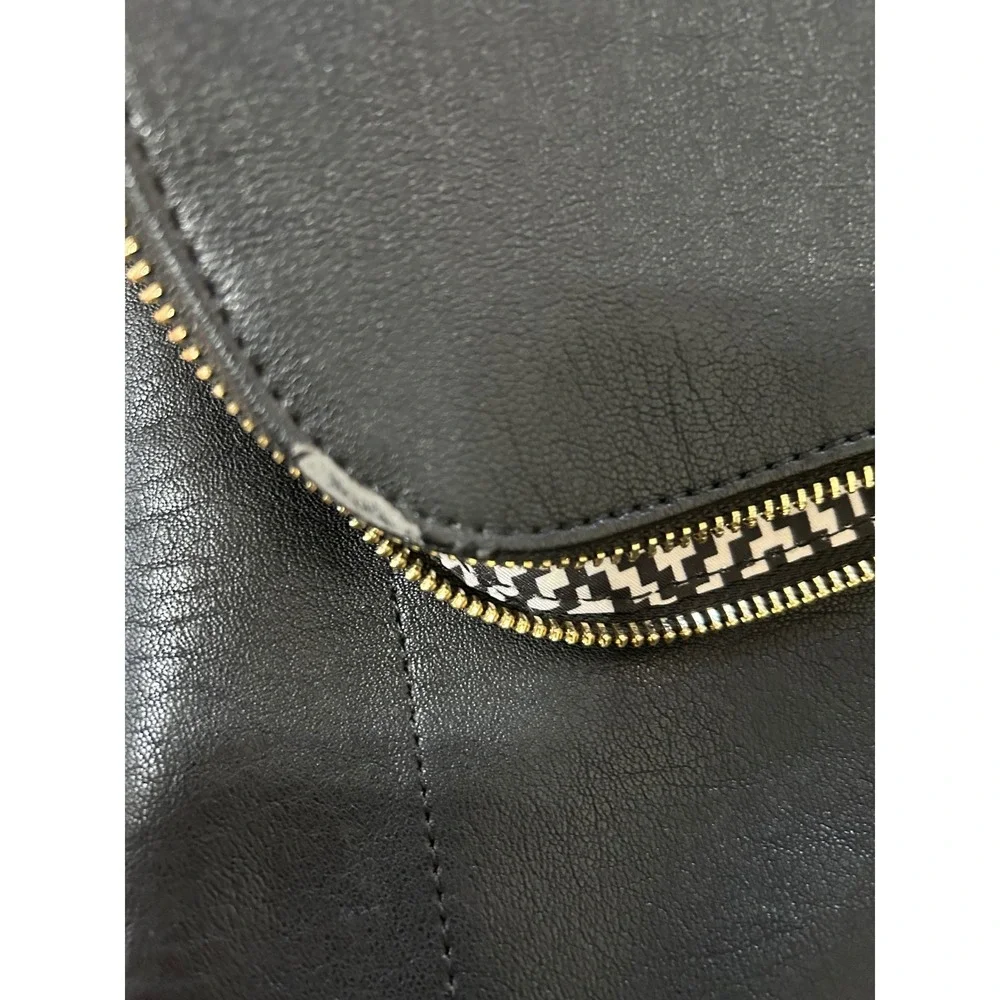 Miztique Black Diana Vegan Leather Backpack Tassel Gold Hardware Large Travel